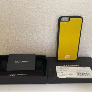 Dole & Gabbana Yellow Protective Hard Cover Phone Case 6G